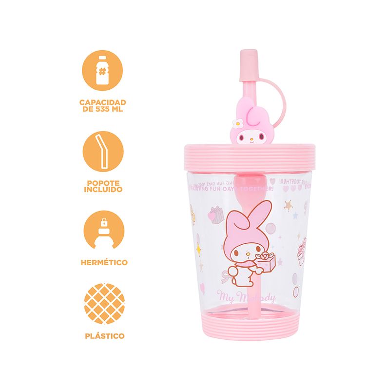 Vaso-de-pl-stico-port-til-con-sorbete-sanrio-535-ml-rosa-40x31cm-melody-Sanrio-4-15697