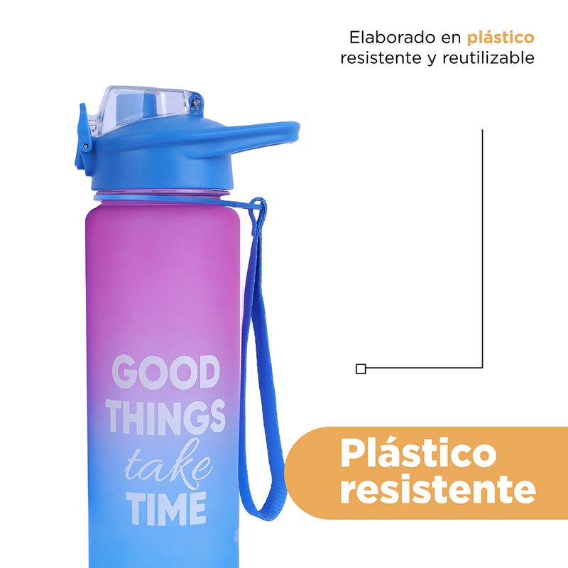 Tomatodo-de-pl-stico-de-la-serie-gradient-con-tapa-abatible-1000-ml-rosa-y-azul-Disney-6-18034