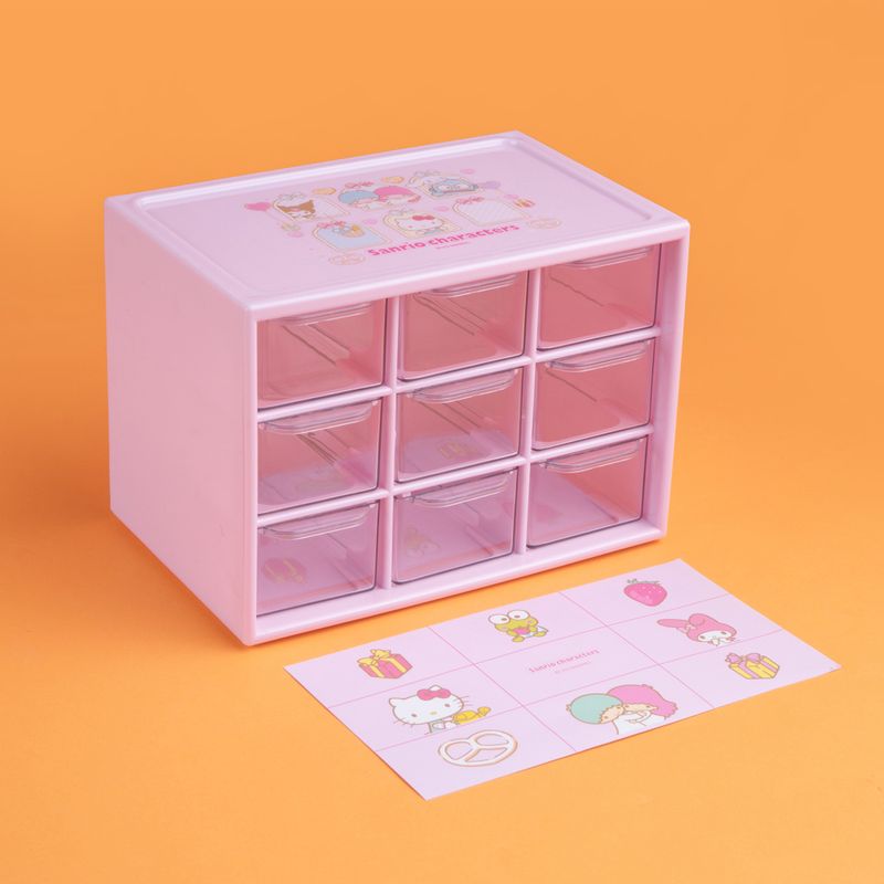 Organizador-de-pl-stico-de-almacenamiento-de-9-cajones-de-la-colecci-n-de-personajes-de-sanrio-rosa-Sanrio-6-18789