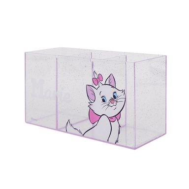 Organizador de plástico soporte para brochas de maquillaje de 3 ranuras de disney cat collection marie rosa -  Disney