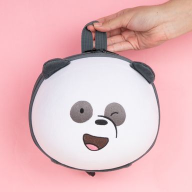 Mochila infantil los osos escandalosos textura suave panda negro -  We Bare Bears