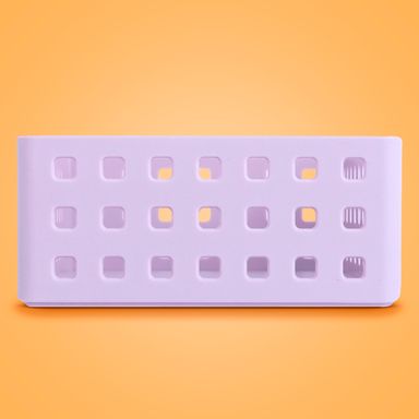 Organizador de plástico apilable serie púrpura M 21x14x6.2cm -  Miniso