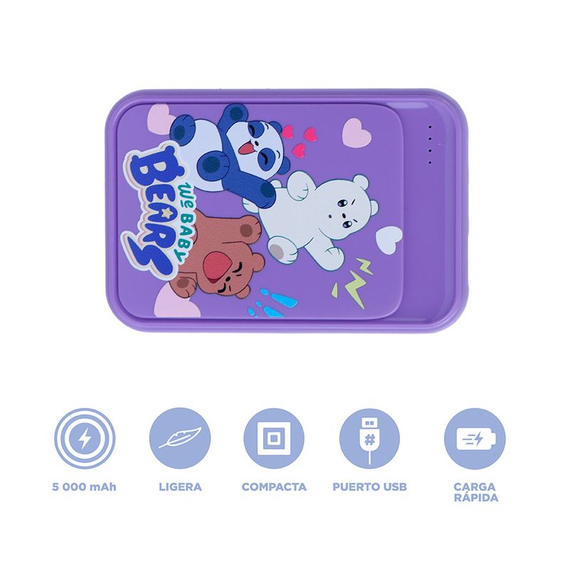 Powerbank-5000-mah-we-bare-bear-baby-collection-modelo-f12-morado-We-Bare-Bears-3-17858