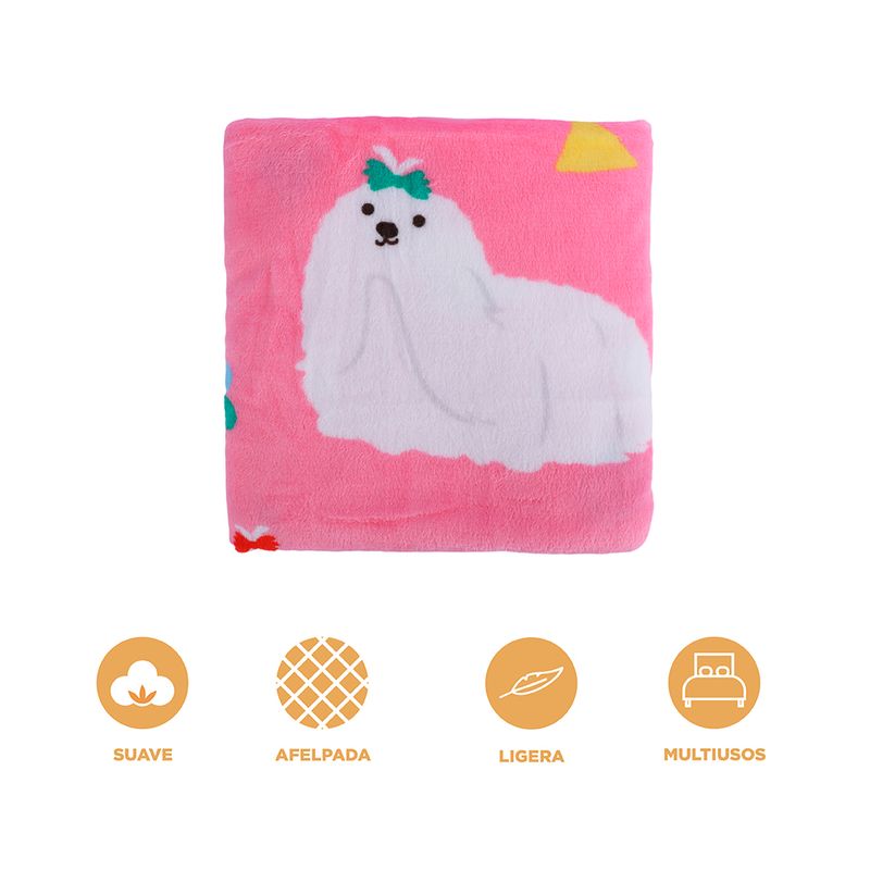 Manta-con-dise-o-de-perritos-rosa-Miniso-3-18000