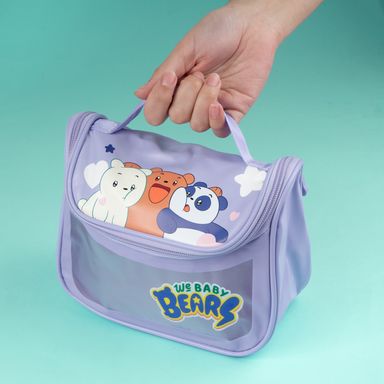 Neceser we bare bears baby collection con gancho color morado -  We Bare Bears
