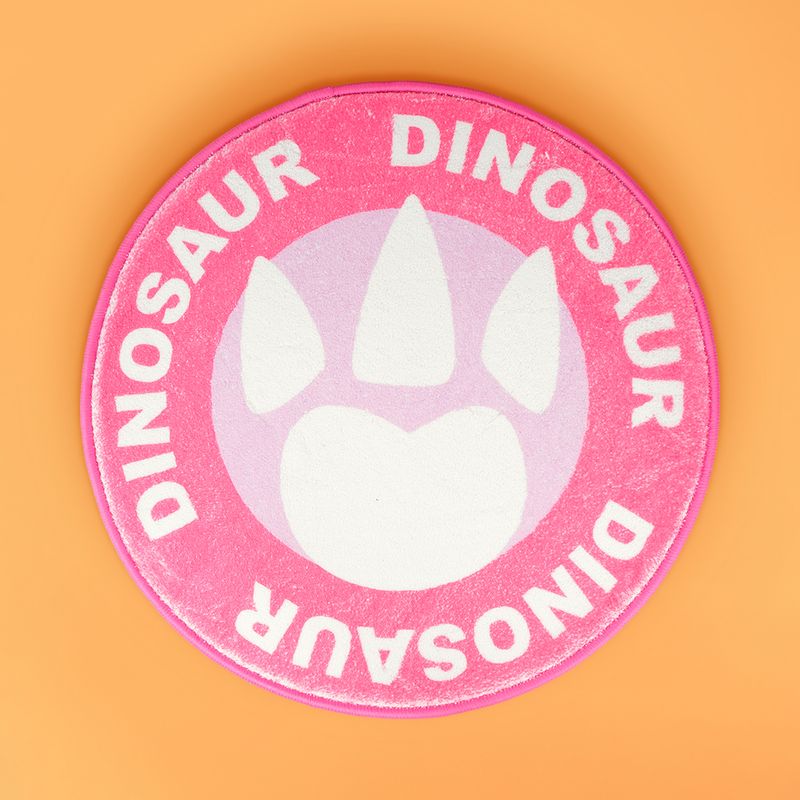 Tapete-decorativo-redondo-de-la-serie-dinosaurio-rosa-60cm-Serie-Dinosaurios-2-16417