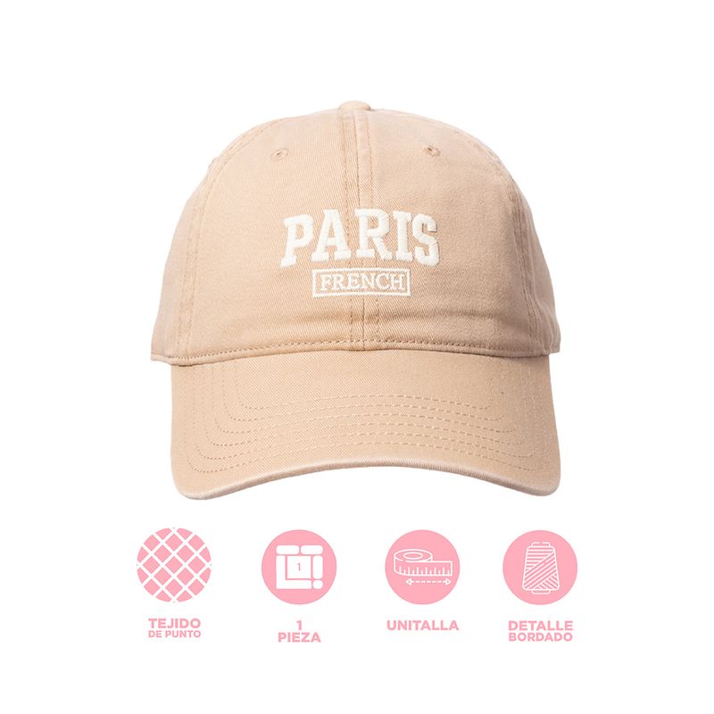 Gorra-de-be-sbol-miniso-bordado-paris-khaki-Miniso-4-17755