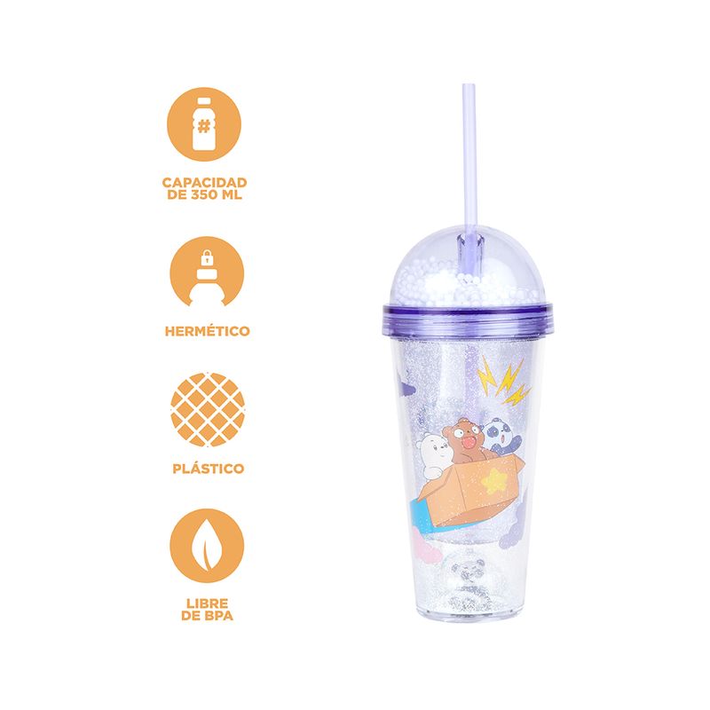 Vaso-de-pl-stico-we-bare-bear-baby-collection-de-doble-pared-con-sorbete-350-ml-p-rpura-We-Bare-Bears-4-18043