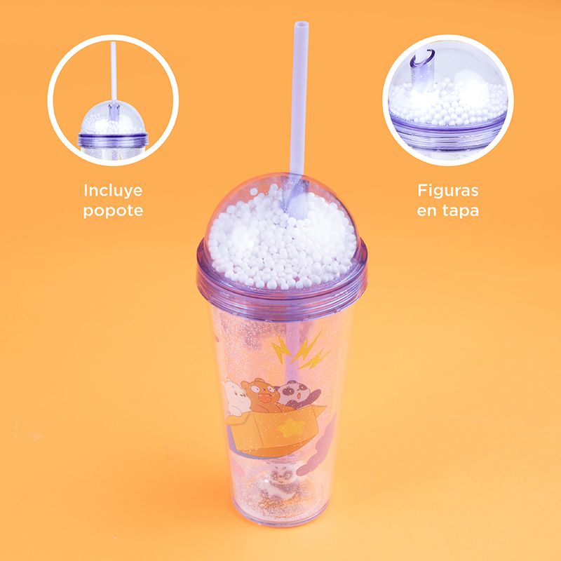 Vaso-de-pl-stico-we-bare-bear-baby-collection-de-doble-pared-con-sorbete-350-ml-p-rpura-We-Bare-Bears-6-18043