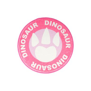 Tapete decorativo redondo de la serie dinosaurio rosa 60cm -  Serie Dinosaurios