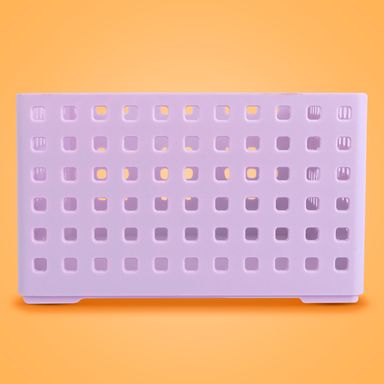 Organizador de plástico apilable serie púrpura L 28x8.2x12.2cm -  Miniso