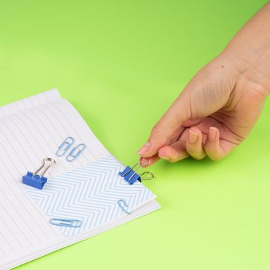 Set de escritorio set de clips de papel y clips para carpetas serie navy blue -  Navy Blue