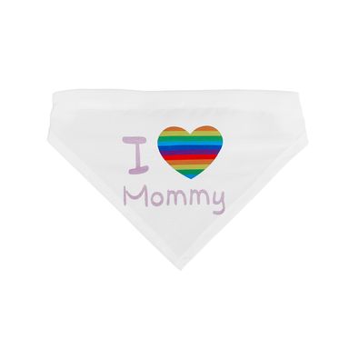 Accesorios para mascotas bandana con hebilla rainbow series heart rainbow 30cm x 16cm -  Miniso