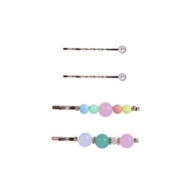 Set de broches para cabello miniso serie candy piedras de color de 4 pzas -  Miniso