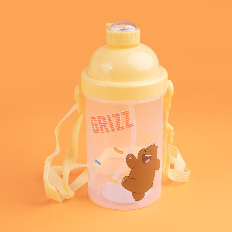 Tomatodo-de-pl-stico-we-bare-bears-collection-5-0-con-correa-500-ml-pardo-tapa-amarilla-We-Bare-Bears-3-18946
