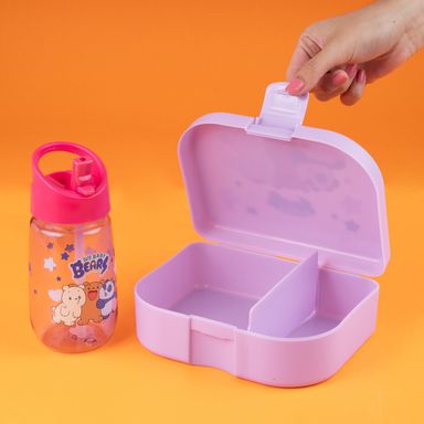 Juego de contenedor para alimentos y botella de agua we bare bears baby collection morado -  We Bare Bears