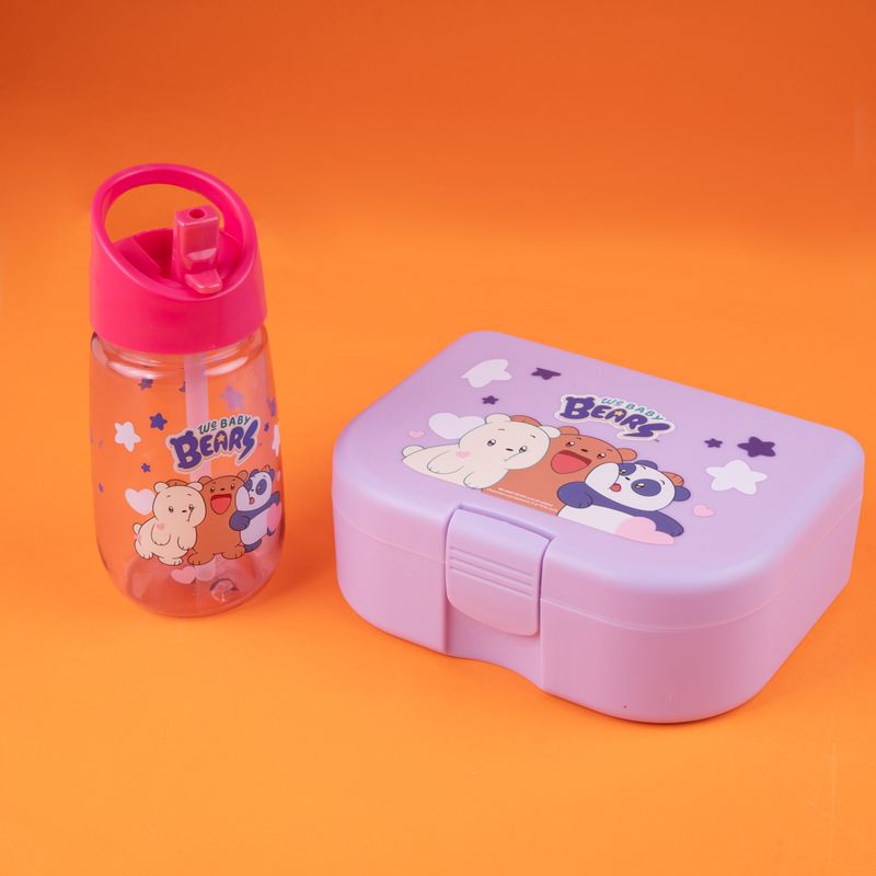 Juego-de-contenedor-para-alimentos-y-botella-de-agua-we-bare-bears-baby-collection-morado-We-Bare-Bears-6-18096