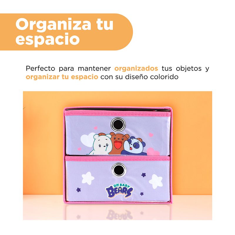 Organizador-de-tela-we-bare-bears-baby-collection-de-2-cajones-morado-We-Bare-Bears-5-18183