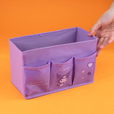 Organizador de tela kuromi con 3 bolsillos sanrio color lila -  Sanrio