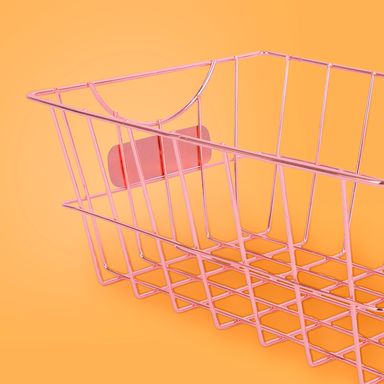 Organizador de acero cuadrado grande serie rose gold -  Rose Gold