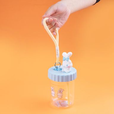Vaso de plástico sanrio personajes con sorbete y correa 520 ml my melody azul -  Sanrio