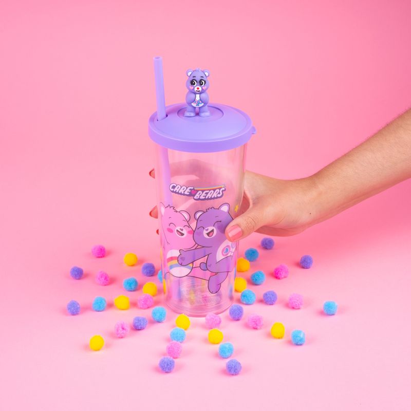 Vaso-de-pl-stico-de-la-colecci-n-care-bears-550-ml-morado-con-sorbete-y-oso-de-pl-stico-Care-Bears-2-19056