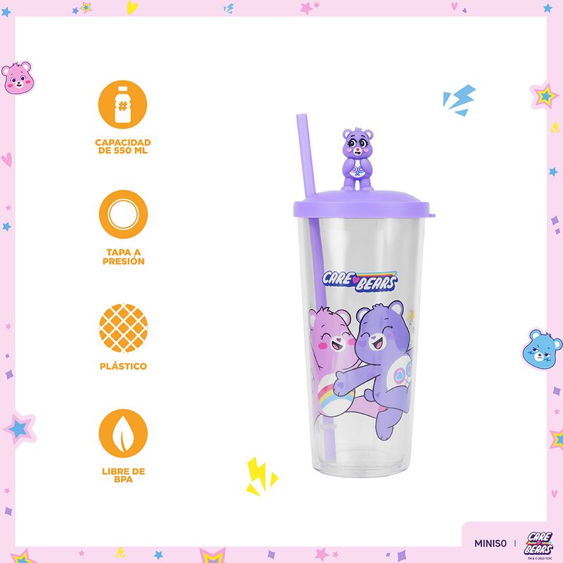 Vaso-de-pl-stico-de-la-colecci-n-care-bears-550-ml-morado-con-sorbete-y-oso-de-pl-stico-Care-Bears-3-19056