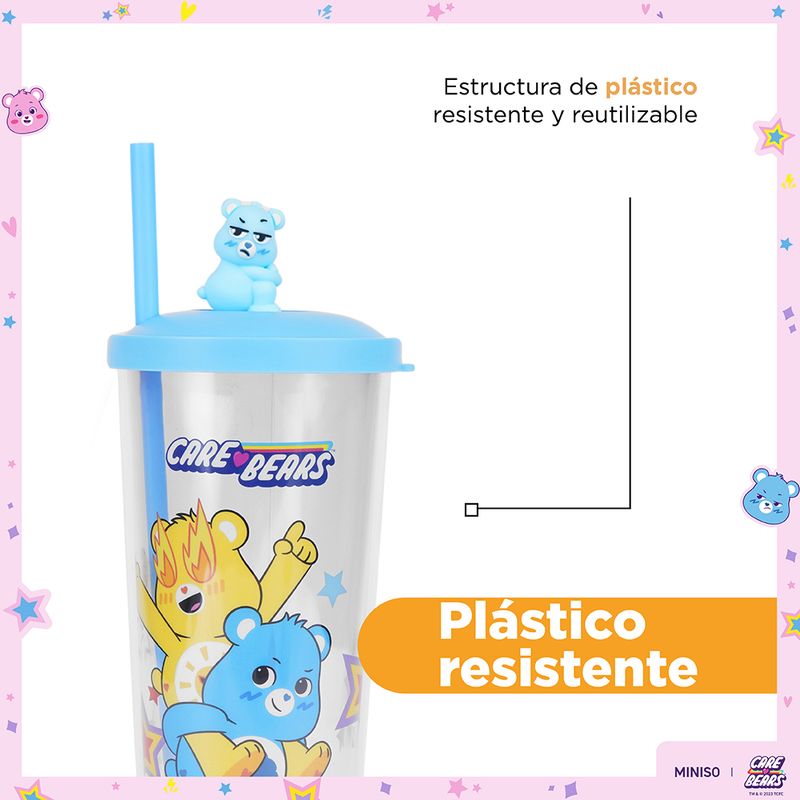 Vaso-de-pl-stico-de-la-colecci-n-care-bears-550-ml-azul-con-sorbete-y-oso-de-pl-stico-arriba-de-tapa-Care-Bears-6-19058