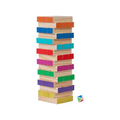 Juego de torre de tumbling de madera 48 pzas -  Miniso