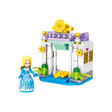 Bloques serie minigirl jardín del castillo ql1186102 piezas 10cm x 10cm x 10cm miniso -  Miniso