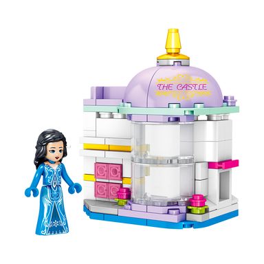 Bloques serie minigirl jardín del castillo ql1186110 piezas 10cm x 10cm x 10cm miniso -  Miniso