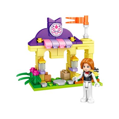 Bloques serie minigirl jardín del castillo ql1186103 piezas 10cm x 10cm x 10cm miniso -  Miniso