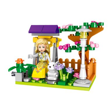 Bloques serie minigirl jardín del castillo ql118695 piezas 10cm x 10cm x 10cm miniso -  Miniso