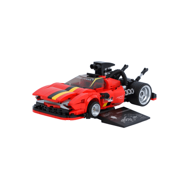 Bloques modelo de coche serie hot sales tornado de llamas 407 piezas 32cm x 23cm x 6cm serie miniso -  Miniso
