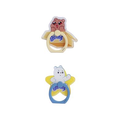 Soporte anillo para celular colección we bare bear baby 2 uds oso polar y pardo -  We Bare Bears