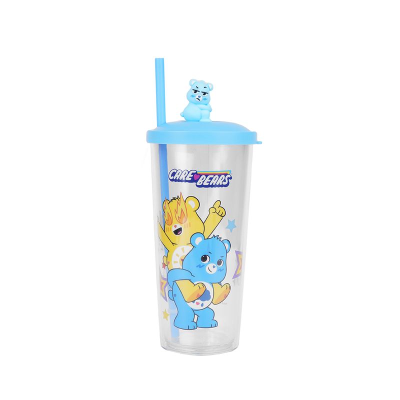 Vaso-de-pl-stico-de-la-colecci-n-care-bears-550-ml-azul-con-sorbete-y-oso-de-pl-stico-arriba-de-tapa-Care-Bears-1-19058