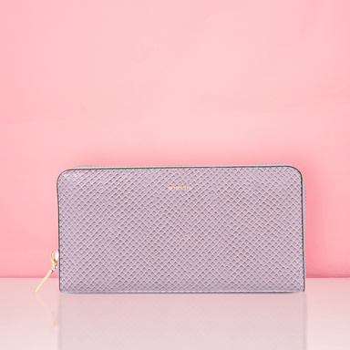 Cartera para mujer miniso grande textura elegante lila -  Miniso