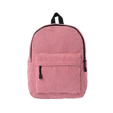 Mochila de moda miniso estilo preppy pana rosa -  Miniso