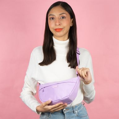 Bolso crossbody miniso colección viaja con estilo lila -  Miniso