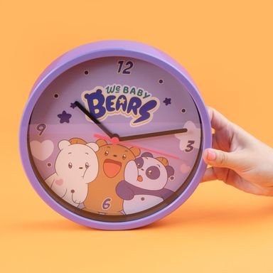 Reloj de pared we bare bears baby collection morado -  We Bare Bears