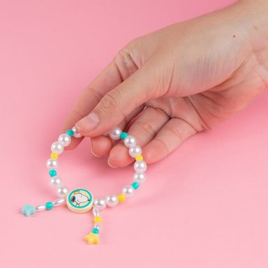 Pulsera snoopy serie celebrate perlas amarillo y verde -  Snoopy
