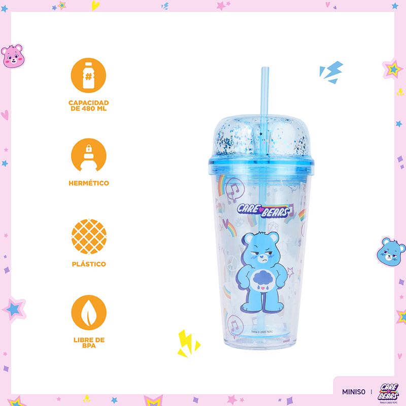 Vaso-de-pl-stico-colecci-n-care-bears-de-doble-pared-con-sorbete-480-ml-azul-Care-Bears-3-19059
