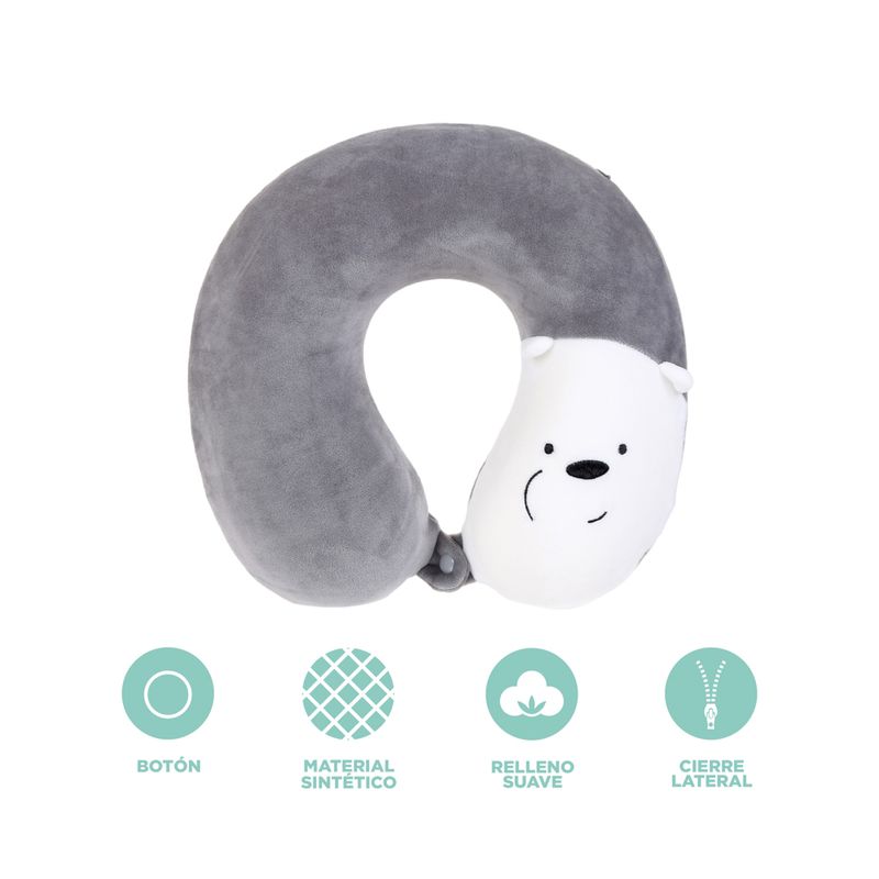 Almohada-para-viaje-memory-foam-de-gris-We-Bare-Bears-3-463