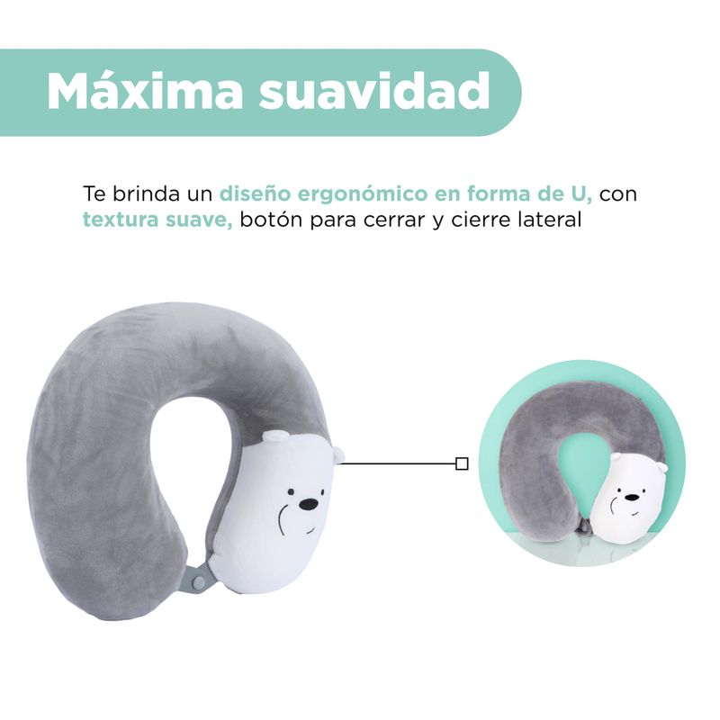 Almohada-para-viaje-memory-foam-de-gris-We-Bare-Bears-4-463