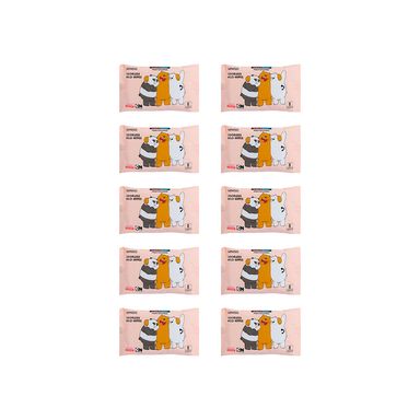 Paquete de toallas húmedas 10 pack de 8 hojas -  We Bare Bears