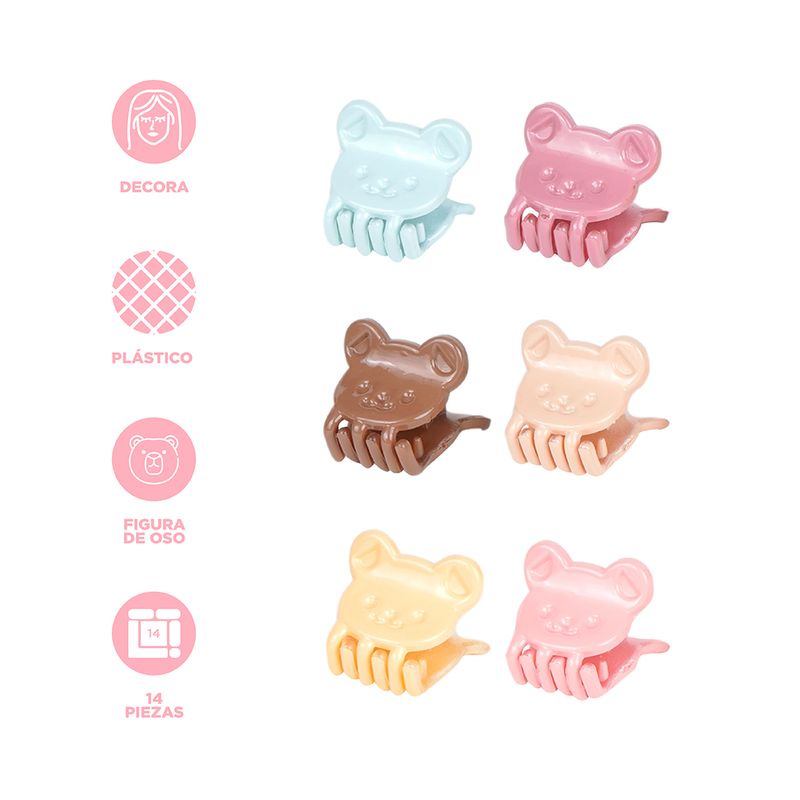 Pinza-para-cabello-mini-14-pzas-osito-mix-de-colores-Miniso-3-11044