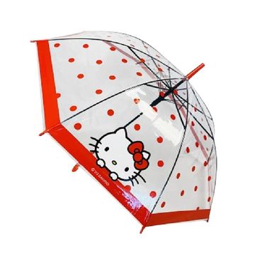 Paraguas y sombrillas hello kitty apple collection transparente de mango largo sanrio -  Sanrio