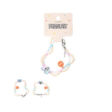 Pulsera snoopy serie celebrate cuentas y dijes corazón -  Snoopy