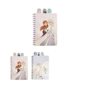 Libretas y cuadernos de alambre con marca páginas a5 64 hojas rayadas 2 modelos surtidos -  Frozen