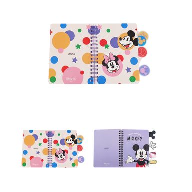 Libretas y cuadernos a6 con alambre 64 hojas rayadas 2 model surt. 10.5cm x 14.5cm serie disney 100 -  Disney